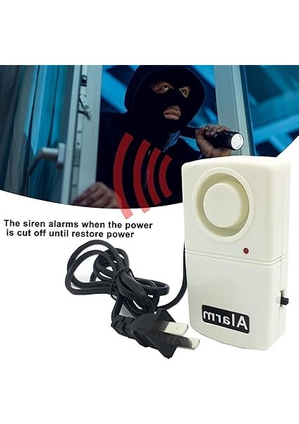 Elektrik Kesintisi Alarmı, 120 Db, Otomatik Elektrik Kesintisi Alarmı, LED Gösterge, Akıllı Güç Arıza Alarmı, Ev, Ofis, Iş Yeri Için 9 V Pil Gereklidir (Teslimat Kapsamına Dahil Değildir) indirimleri