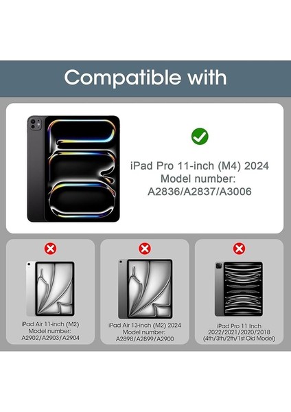 Ipad Pro 11 M4 2024 ile Uyumlu Manyetik Bluetooth Magic Keyboard Touchpad Işıklı Klavyeli Kılıf fiyatları