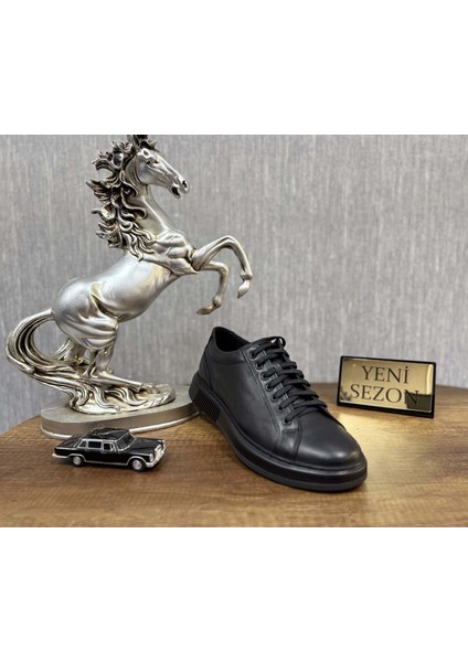 Ekek Hakiki Deri Comfort Ortopedik Özel Taban Günlük Klasik Ayakkabı - Siyah - 41 fiyatları