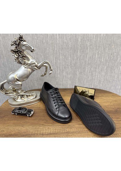 Ekek Hakiki Deri Comfort Ortopedik Özel Taban Günlük Klasik Ayakkabı - Siyah - 41 indirimleri