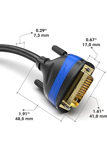 – Çift Bağlantılı DVI Kablosu – Parazitsiz Sinyal Iletimi Için Ferrit Çekirdekli – 2m (Dijital Dvı-D/24+1 Monitör Kablosu, Dvı'dan Dvı'ya, 60Hz'de 2560×1600'E Kadar Veya Full HD/1080P) fırsatları