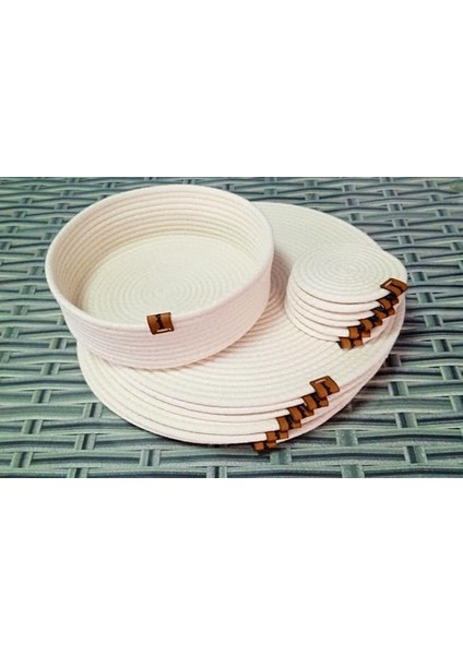 Parça American Servis Supla Runner Ekmek Sepeti Seti