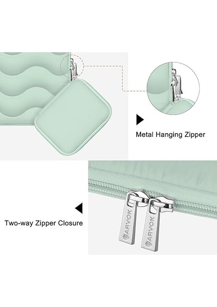 Kabarık Laptop Kol 15 15.6 16 Inç MacBook Air 15"/pro 16", Laptop Çantası Dizüstü Bilgisayar/tablet Kılıfı Kapak Hp/dell/asus/acer/samsung, Ekstra Çanta, Kadınlar, Sevimli Taşıma Çantası fırsatları