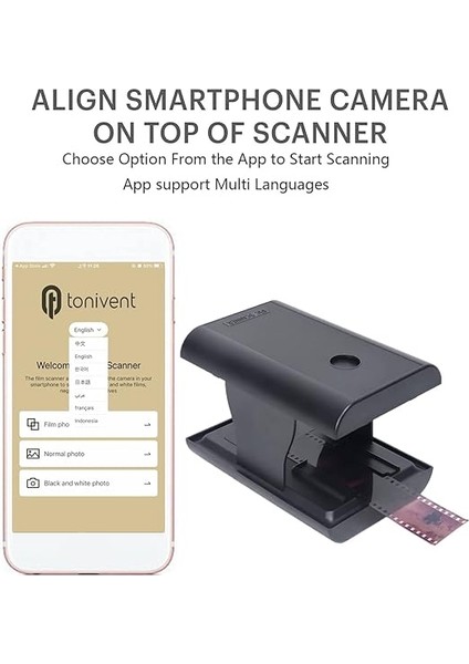 arka ışıklı 35 negatif ve slayt ıçin mobil film ve slayt tarayıcı app katlanabilir yenilik tarayıcı eğlenceli oyuncaklar ve hediyeler indirimleri