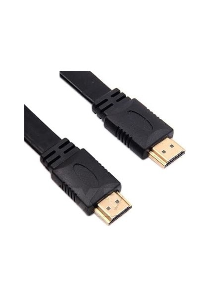 9549 0.3 Metre Yassı Flat Slim HDMI Kablo Uyumlu 4K Full Hd 4K 60hz 2.0 Uyumlu 4K 60P Çözünürlük Uyumlu 18 Gbps Veri Aktarım Hızı, Ethernet Kanallı fırsatları