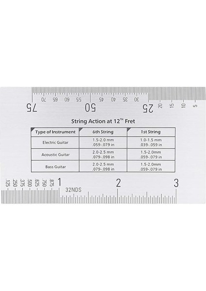 String Cetveli, Sağlam ve Dayanıklı Hafif Gitar Gösterge Aracı Düşük Gitar Için Pratik ve Dayanıklı