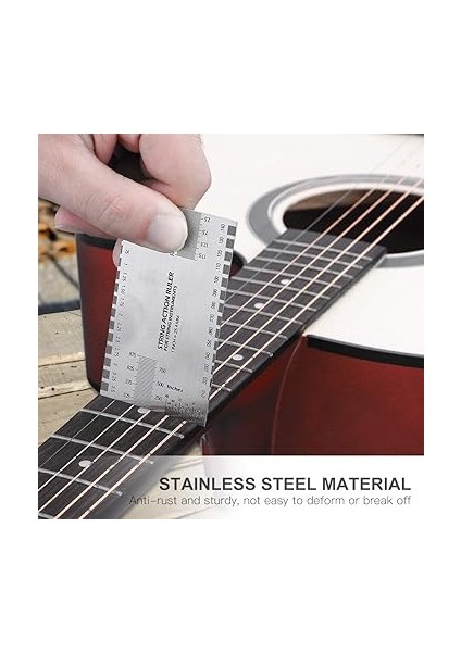 String Cetveli, Sağlam ve Dayanıklı Hafif Gitar Gösterge Aracı Düşük Gitar Için Pratik ve Dayanıklı fırsatları