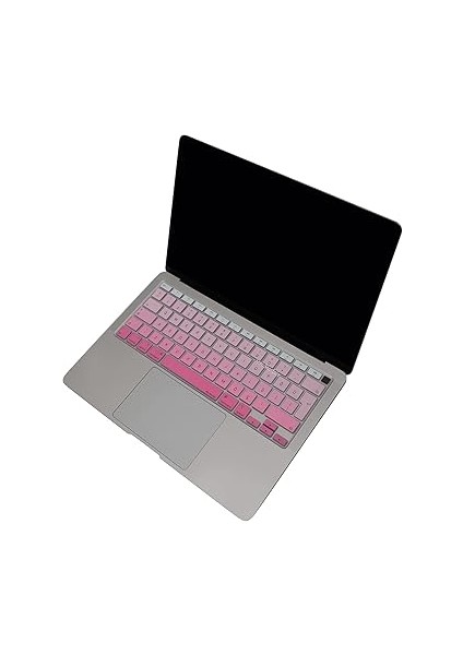 MacBook Klavye Koruyucu A2337 A2179 M1 Çip Uyumlu Türkçe Q Silikon Ultra Ince Yıkanabilir Toz ve Sıvı Koruma Pembe indirimleri