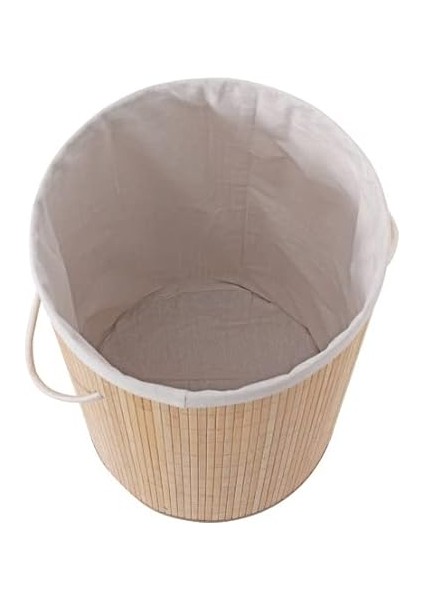 Homi BA1315N Bambu Kapaklı El Yapımı Çamaşır Sepeti, Ahşap, 35X35X60 cm indirimleri