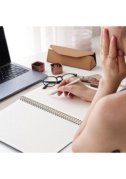 Siyah Kraft Karton Kapak 70 Yaprak 110 Gram Kareli Not Defteri fırsatları