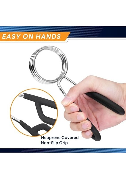 Ağırlık Çubuğu ve Halter Kolları Için Halter Aksesuarı Yaylı Klips Yaka, Çift Olarak Satılır fırsatları