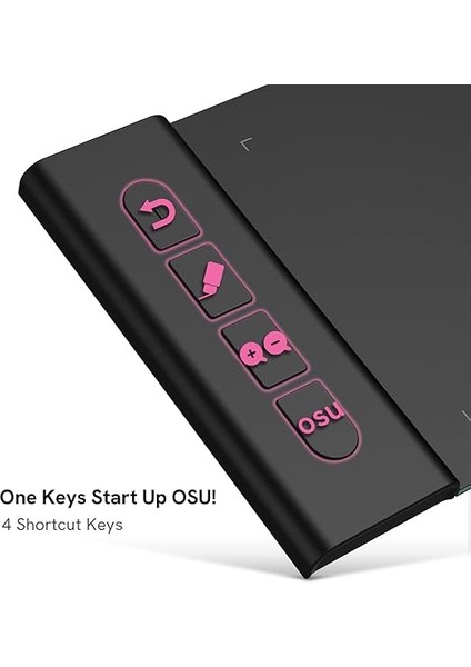 Osu Tablet Grafik Tablet VK430 4x3 Inç, Pilsiz Stylus 290RPS Raporlama Hızı, 8192 Baskı Hassasiyeti ve 4 Kullanılabilir Tuş, Windows/android/mac/chrome Os ile Uyumlu modelleri
