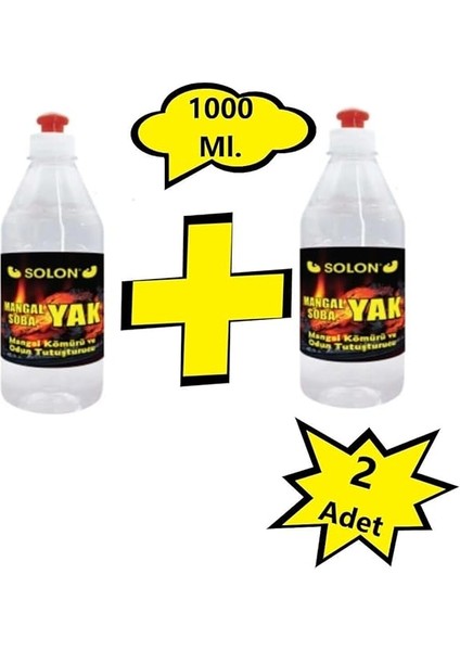 Mangal, Soba, Şömine 2 Adet Tutuşturucu Jel Yakıt. 1000 Ml. 2' Li fiyatları