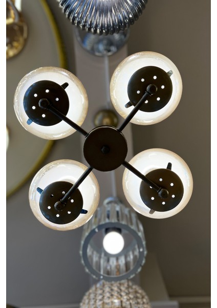 Globe Golden Up QUAD BAL SARI Cam Avize modelleri