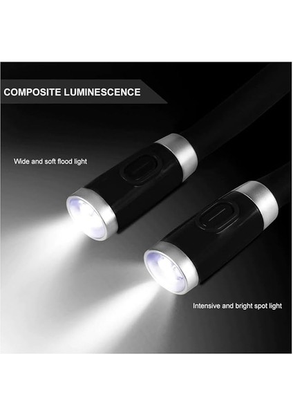 Akrobatik LED Eller Serbest Esnek Boyun Kitap Okuma Işığı Çalışma Lambası Pille Çalışan, Piller Dahil Değildir indirimleri