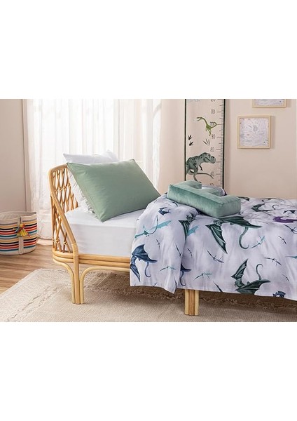Home Ejderha Pamuk Çocuk Pike 150X200 cm Gri