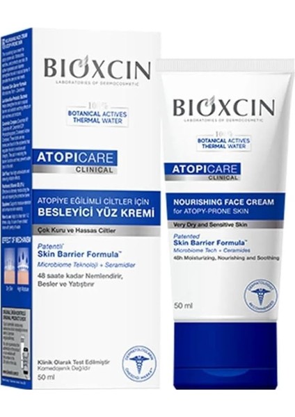 Atopicare Atopi Eğilimli Ciltler Için Besleyici Yüz Kremi 50 ml - Microbiome, Seramid