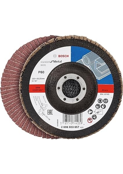 Professional 3 Adet Flap Disk Seti X431 Standard For Metal, Çelik ve Paslanmaz Çelik Taşlama Için, Düz, 125 Mm, Kum Kalınlığı 40/60/80, Küçük Avuç Taşlama Makineleri Için Uygundur modelleri
