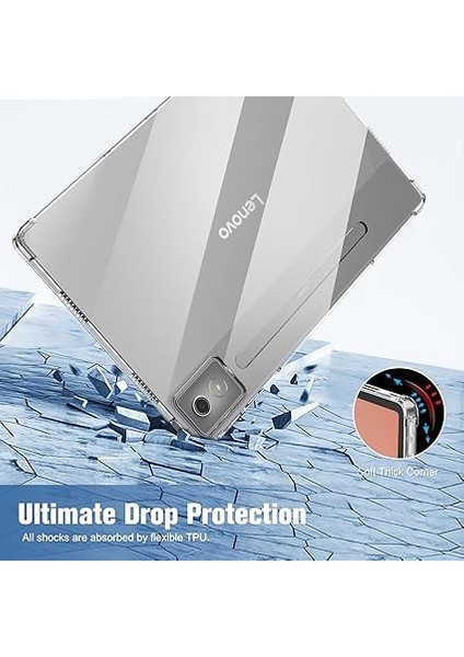 Lenovo Idea Tab Pro 12,7 Inç 2025 (TB-373FU/ TB-375FC) Için Kılıf, Şeffaf Yumuşak Tpu Kılıf, Darbeye Dayanıklı, Çizilmez Kapak, Şeffaf indirimleri