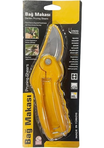 Profesyonel Bağ Bahçe Yaprak Dal Budama Makası, Yüksek Basınca Dayanıklı Plastik Gövde, Isıl Işlem Uygulanmış ve Bilenmiş Çelik Bıçak modelleri