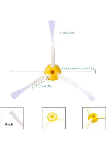Irobot Roomba 800 900 Serisi 11'li Kitler Için Yedek Parçalar, Bakım Kiti Temizleme Kiti 800 850 851 860 865 866 870 871 876 880 885 886 890 891 896 900 960 960 966 99 80 990 indirimleri