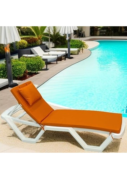 Şezlong Minderi Yastıklı 5cm Sünger Turuncu fiyatları