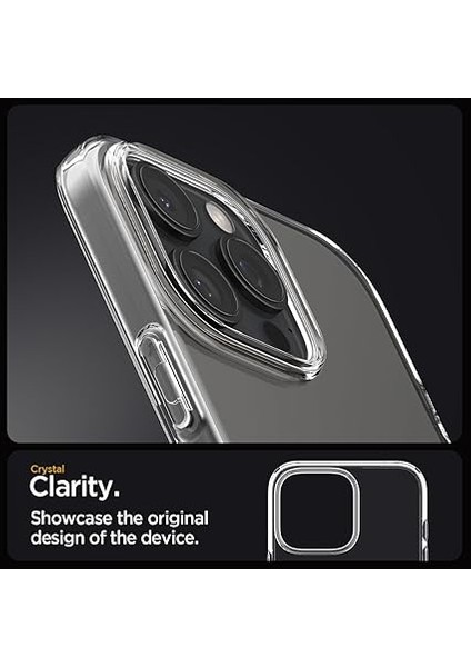 iPhone 16 Pro Max Ince Kılıf Liquid Crystal Sararma Karşıtı Duraclear™ Hava Kanalı Teknolojisi™ Askeri Sınıf Koruma Crystal Clear Şeffaf Kapak - ACS07984 modelleri
