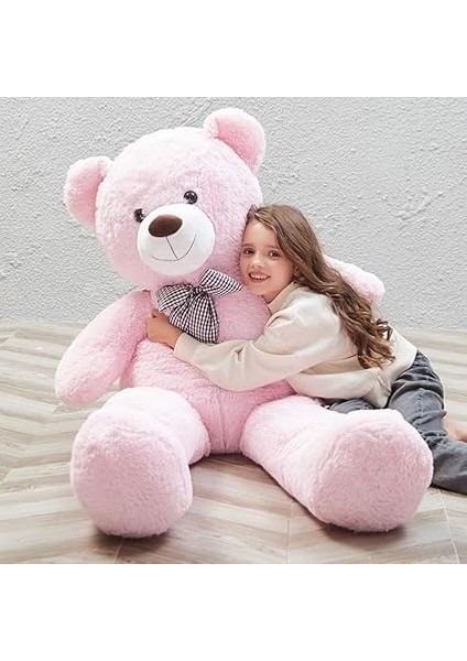 120 cm Papyonlu Sevimli Ayı - Sevgiliye Özel Hediye Pembe fiyatları