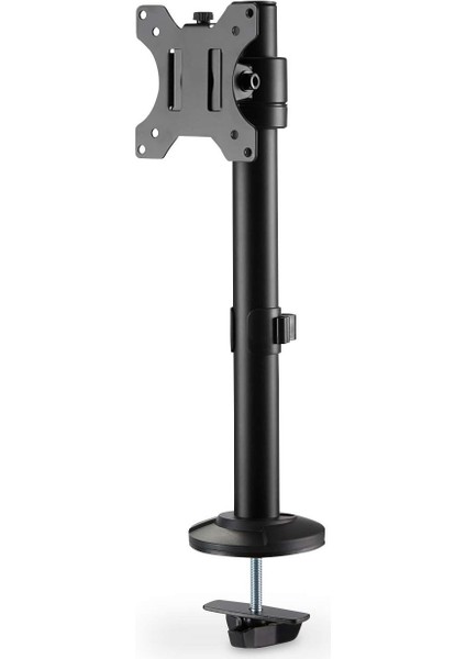 Monitör Tutucu - Masa Kelepçesi - 1 Monitör - 32 Inçe Kadar - 8 Kg'a Kadar - Vesa 75X75, 100X100 - Siyah