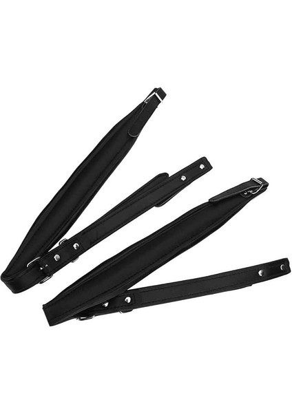 Yastıklı Akordeon Omuz Askısı Düşük Akordeon Pu Deri Ayarlanabilir Omuz Askısı, 16-120 Akordeon Için Ayarlanabilir Omuz Askısı, Siyah Dayanıklı Kullanımı