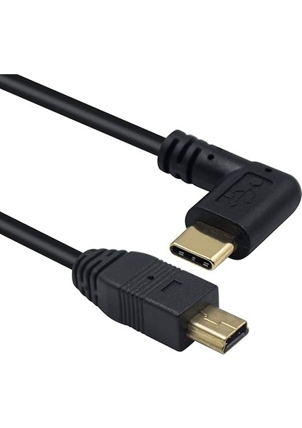 Mini USB Kablosu (26 Cm), 90 Derece USB 3.1 Tip C Fiş, Mini USB Fiş, Dijital Kamera, Mp3 Çalar ve Diğer Mini USB Cihazları Için Kablo fiyatları