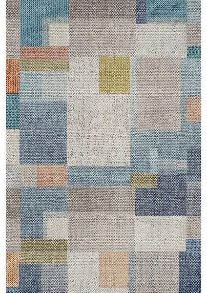 Dizayn Anelia Desenli Pamuk Tabanlı Yıkanabilen Kaydırmaz Antibakteriyel Salon Halısı 140X200 modelleri