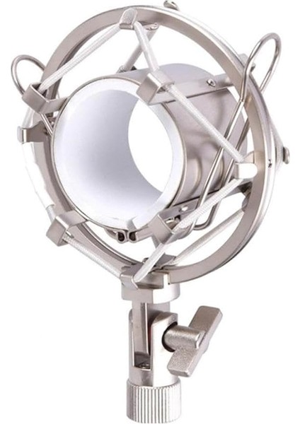 Shm-02 Pro Stüdyo Mikrofon Gri Shock Mount (Metal)