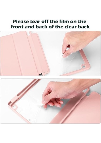 iPad 9. Nesil 2021/ 8. Nesil 2020/ 7. Nesil 2019 iPad 10.2 Için Ince Kılıf Kılıf, 10,2 Inç iPad 9/8/7 Nesil Için Kalem Tutuculu Akıllı Sert Kabuk Koruyucu Kılıf -Pembe modelleri