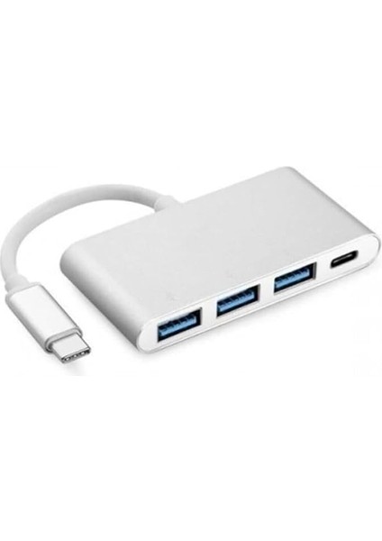 Type-C USB 3.0 3 Port Çoğaltıcı Dönüştürücü Çevirici, Macbook, Type C USB Çoklayıcı