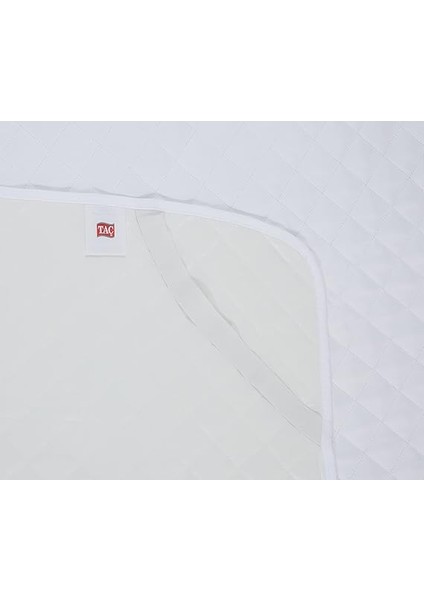 Eco Care Sıvı Geçirmez KAPITONELI%100 Polyester Alez, Beyaz, Çift Kişilik fırsatları