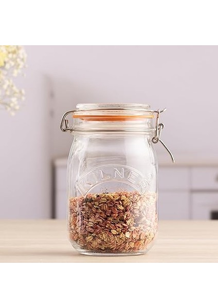 Saklama Kutusu, Yuvarlak, Yaylı Kilitli 1 Liter KLR_0025.491V_CLR 1 fiyatları