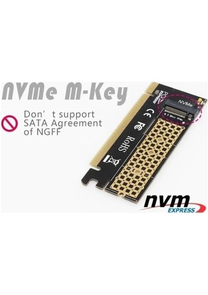 4390 M.2 Nvme SSD Ngff To Pcie 3.0 X16 Adaptör M Key Kart Çevirici Dönüştürücü modelleri