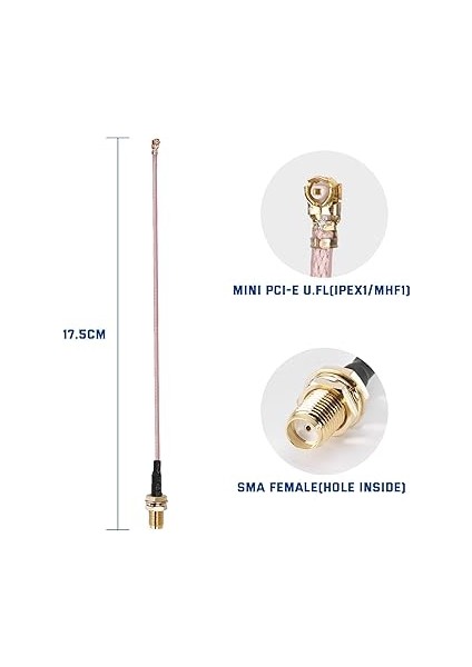 2 x Lora Omni-Directional 868 Mhz Kazanç Sma Erkek Lorawan Anten OLED Meshtastic Lora ESP32 Lora + 15 cm Ipex Uzatma modelleri