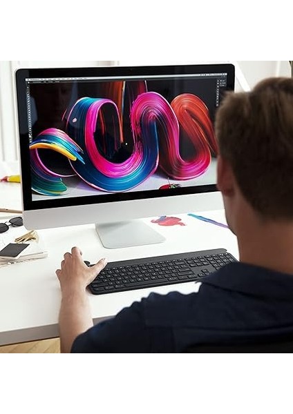 Craft Advanced Kablosuz Klavye, Akıllı Aydınlatmalı, Çoklu Cihaz Özellikli, Yaratıcı Işlem Kadranı, Çift Bağlantı Özelliği, Ingilizce Q Klavye, Siyah fiyatları