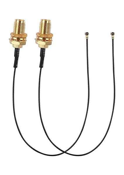 Kablo 2 Adet Rf0.81 4 Harici Dişli Dahili Pin M.2 Wifi Ağ Kartı Kablosuz Modülü