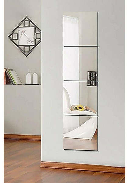 4 Parçalı 25X25 Dekoratif Ayna