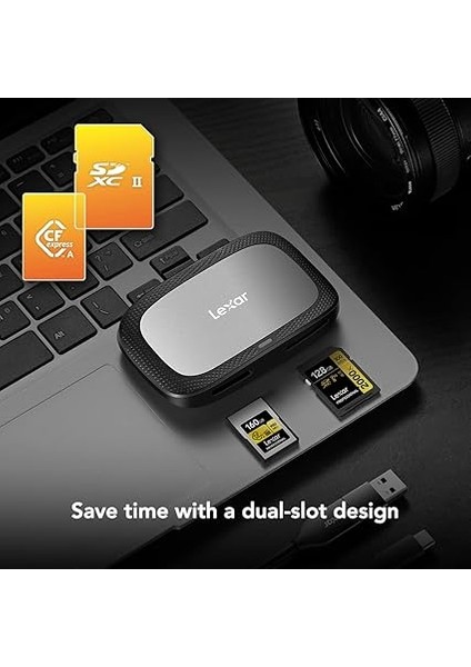 Profesyonel Cfexpress Tip A/sd USB 3.2 Gen 2 Okuyucu, Cfexpress Tip A ve Sd Uhs-Iı Kartlar Için Tasarlandı, Yüksek Hızlı USB 10 Gbps Aktarım Hızları (LRW530U-RNBNG) fiyatları