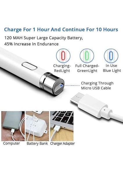 Ios Android Uyumlu Cep Telefonları, Tabletler, Dokunmatik Ekran Kalemleri, El Yazısı Kalemleri, Çizim Kalemleri Için Uygun Evrensel Kapasitif Dokunmatik Kalem fırsatları