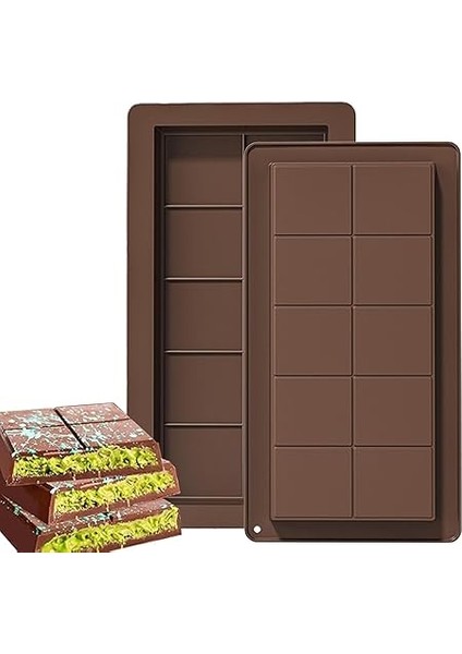 Home Dubai Çikolatası Kalıbı, Silikon Çikolata Kalıbı, Kadayıflı ve Çıtır Çikolatalar Için Kolay Çıkarma Kalıp, Esnek ve Dayanıklı Mutfak Aksesuarı (1 Adet) fiyatları