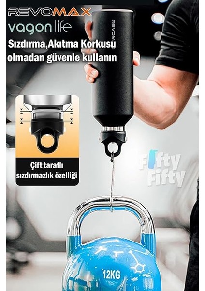 592 ml Büyük Kapasiteli Özel Kapak Sistemli 18SAAT Sıcak/36 Saat Soğuk Çelik Termos -592ML fırsatları