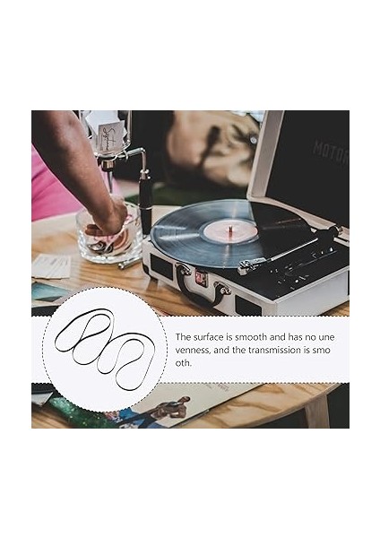 1 Takım Vinyl Plak Çalar Kaydedici Kayış Seti Yedek Kayışları Dönme Işlevi Için Uygun Gürültüyü Azaltır ve Dönmeyi Kolaylaştırır 4 Adet indirimleri