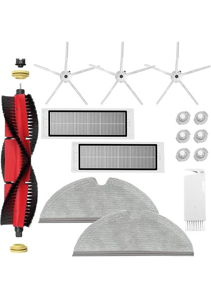 Xiaomi Roborock S5 Max S6 Max S6 Pure S6 Maxv S50 S51 S55 S60 S65 S5 S6 Elektrikli Süpürge Için Aksesuar Kiti. Roborock Ana Fırça Hepa Filtre Yan Fırçaları Için Yedek Parçalar, Temizleme Bezleri