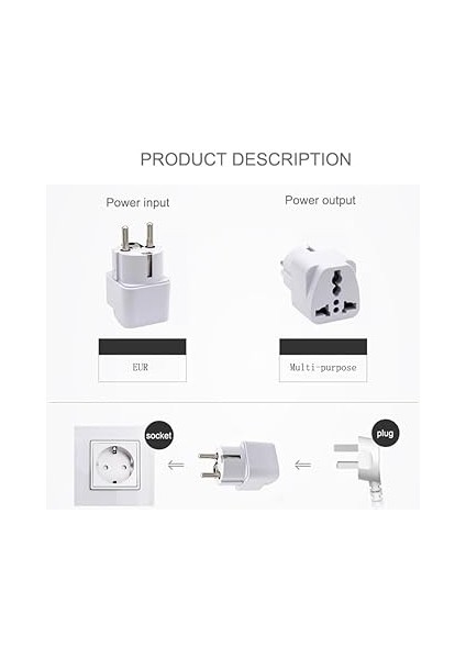 4’ü 1 Arada Uluslararası Seyahat Priz Adaptörü, Abd/ab/ingiltere/avustralya Fiş Tipi, Çoklu Cihaz Şarj, Kompakt ve Taşınabilir Dönüştürücü, Akıllı Telefon Tablet Laptop Uyumlu, Kaliteli Abs modelleri