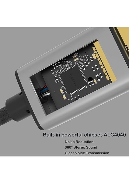 Trend USB To 3.5mm Jack Çevirici Dönüştürücü Kulaklık ve Mikrofon Destekli USB To Aux Dönüştürücü Adaptör Pc/ps Için Uygun Araçlar ile Uyumlu indirimleri